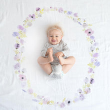 Load image into Gallery viewer, Lavender Blooms - Organic Swaddle Blanket
