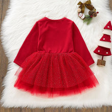 Load image into Gallery viewer, Noel Christmas Dress for Kids and Babies with Tutu
