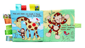 High Quality Soft Baby Book Animal Monkey Puzzle