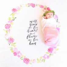 Load image into Gallery viewer, Peony Blooms - Organic Swaddle Blanket
