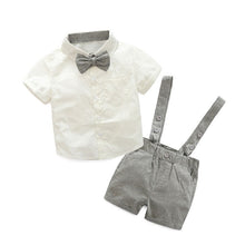 Load image into Gallery viewer, Kids Baby Boys Summer Clothes Set Gentleman Bowtie
