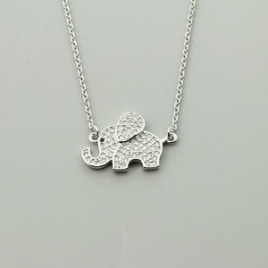 Luxury Cute CZ Stone Good Luck Baby Elephant