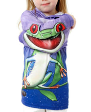 Load image into Gallery viewer, TREE FROG Hoodie Chomp Shirt by MOUTHMAN®
