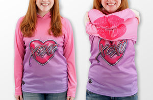 XOXO KISSY LIPS Hoodie Chomp Shirt by MOUTHMAN®