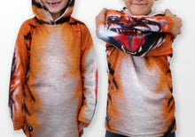 Load image into Gallery viewer, BENGAL TIGER Hoodie Chomp Shirt by MOUTHMAN®
