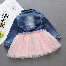 Load image into Gallery viewer, New Summer Toddler Baby Girl Cute Dress Denim Lace
