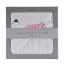 Load image into Gallery viewer, Pink Dig and White Newcastle Blanket
