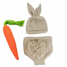 Load image into Gallery viewer, Wool Crochet Newborn Bunny Costume
