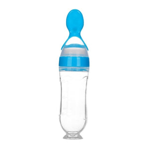 Silicone Squeeze Baby Feeding Bottle