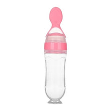 Load image into Gallery viewer, Silicone Squeeze Baby Feeding Bottle
