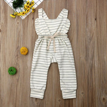Load image into Gallery viewer, Newborn Baby Girl Boy Backless Striped Ruffle
