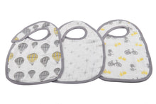 Load image into Gallery viewer, Traveler Snap Bibs Set of 3
