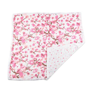 Cherry Blossom Bamboo Muslin Newcastle Blanket