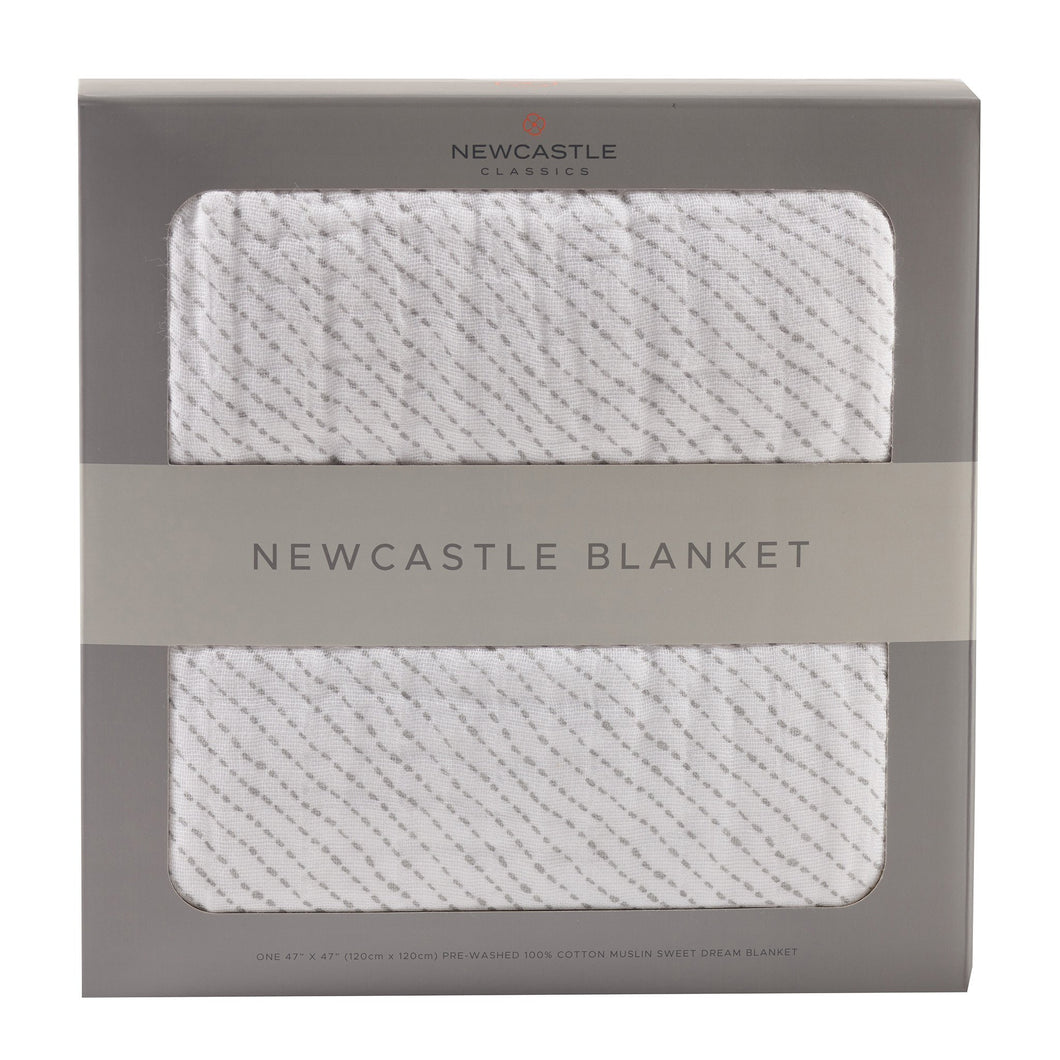 Spotted Wave Cotton Muslin Newcastle Blanket