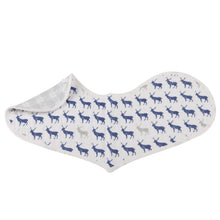 Load image into Gallery viewer, In The Wild Elephant Cotton Heart Bibs 2PK
