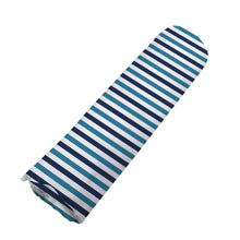 Load image into Gallery viewer, Blue and White Stripe Swaddle
