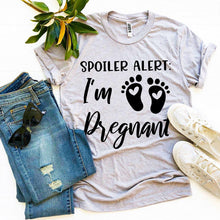 Load image into Gallery viewer, Spoiler Alert I’m Pregnant T-shirt
