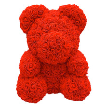 Load image into Gallery viewer, Medium Rose Bear with Ribbon
