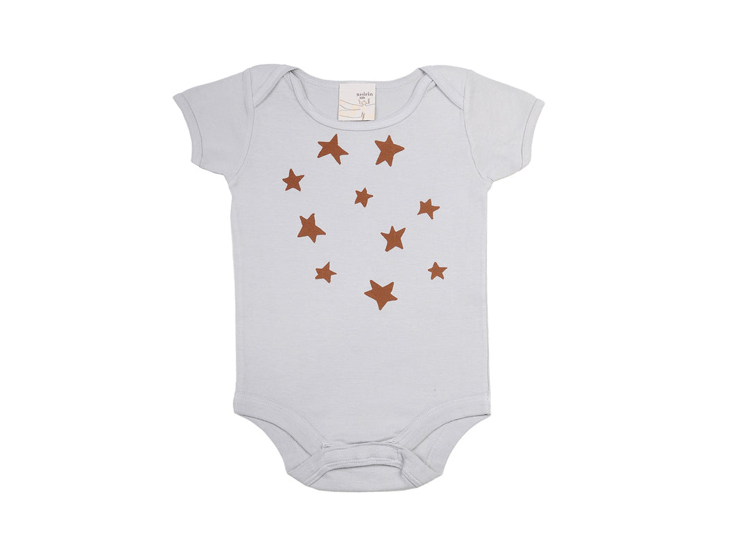 Organic infant bodysuit- Stars print