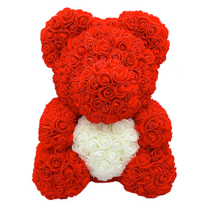 Love Heart Rose Bear