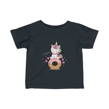 Load image into Gallery viewer, Unicorn Loves Donuts Girl Tee
