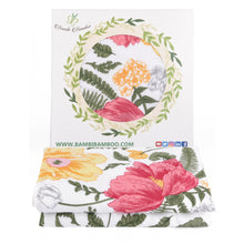 Load image into Gallery viewer, Baby Bamboo Hooded Towel, Double Layers of Muslin &amp; Terry, Floral
