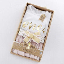 Load image into Gallery viewer, My First Birthday 3 Piece Tutu Outfit
