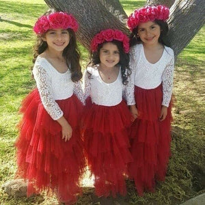 Little Girls Ceremonies Dress Baby Children's Clothing Tutu Kids Party