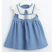 Load image into Gallery viewer, New Summer Flying sleeve Plaid Baby Girl Clothes Ruffles Backless
