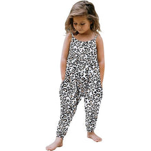 Load image into Gallery viewer, Toddler Girls Baby Kids Jumpsuit One Piece Leopard Strap Romper Summer
