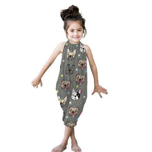 Load image into Gallery viewer, Kids Girls Pocket Jumpsuits New Summer Baby Girl Cartoon print Overall
