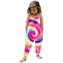 Load image into Gallery viewer, Children Summer Clothing Toddler Kids Baby Girl Tie Dye Halter Romper
