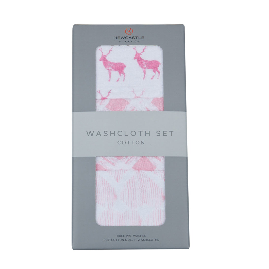 Pop of Pink Washcloth Set