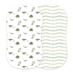 Dino Days and Dino Feet Bassinet Sheets